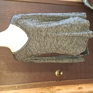 Rock & Republic  size XS black and gray long sleeved knit shirt